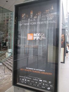 54th New York Film Festival poster on Broadway
